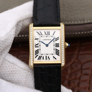 Cartier Tank Yellow Gold Diamond | UK Replica - 1:1 best edition replica watches store, high quality fake watches