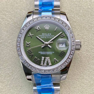 Rolex Datejust 28MM Diamond-set Green Dial | UK Replica - 1:1 best edition replica watches store, high quality fake watches